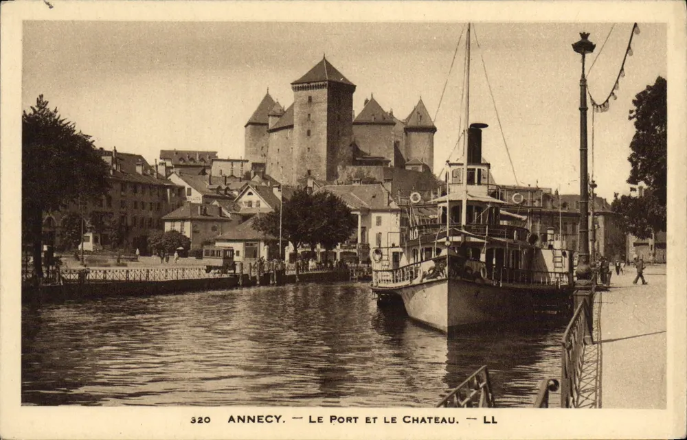 Annecy — Der Hafen und das Schloss — LL - Vorderseite