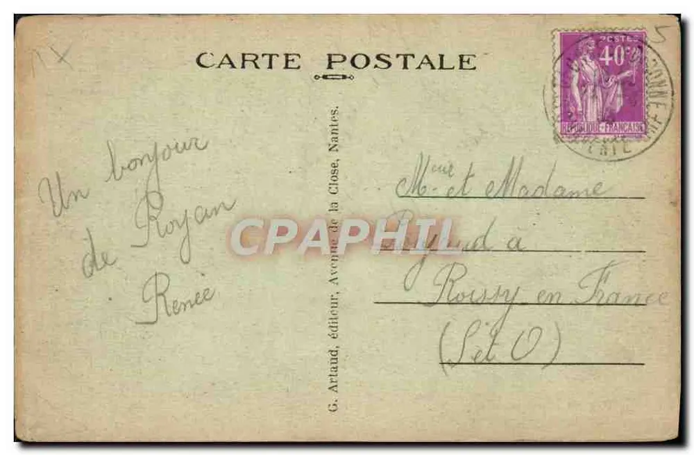 Saint-Georges-de-Didonne — La Conche — Algemene uitzicht — G. Artland, uitgever - Achterkant