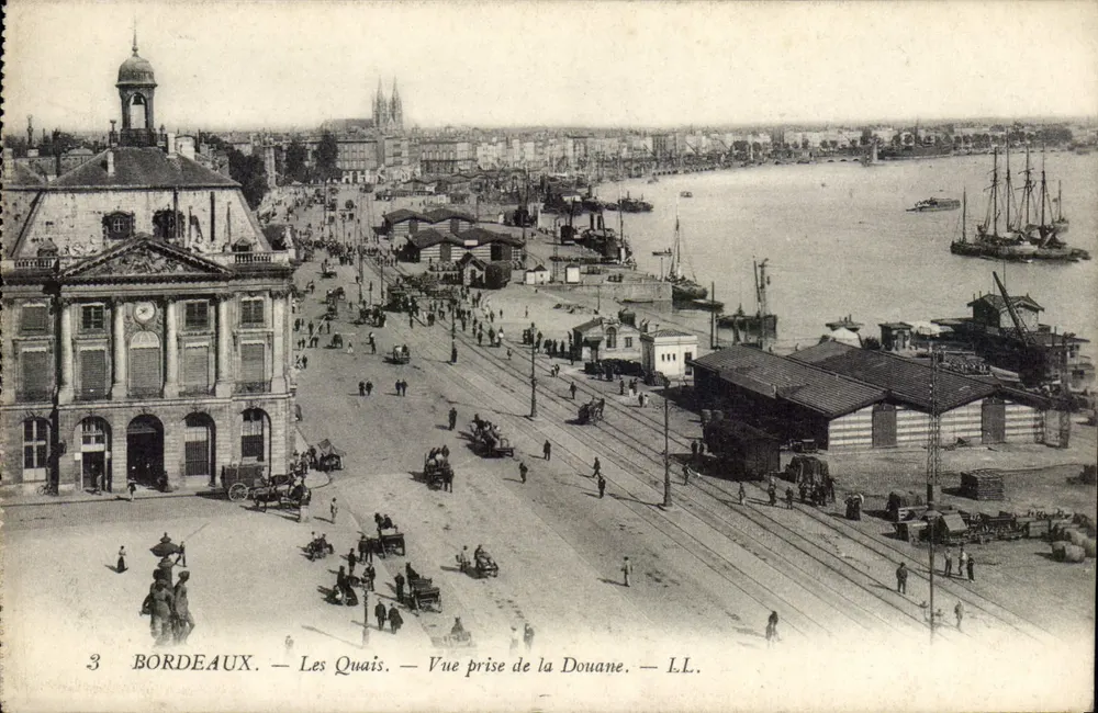 Bordeaux — Die Quais — Aufnahme vom Zollamt — LL. - Vorderseite