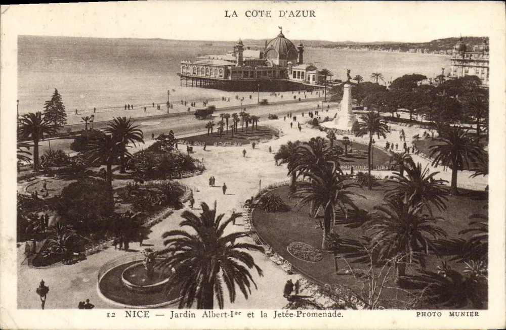 Nice — Jardim Albert-Ier e a Pista de Passeio — Foto Munier - Frente