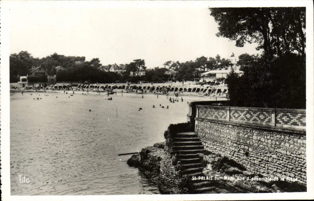 St Palais-sur-Mer — Vista geral da praia — Tito - Frente