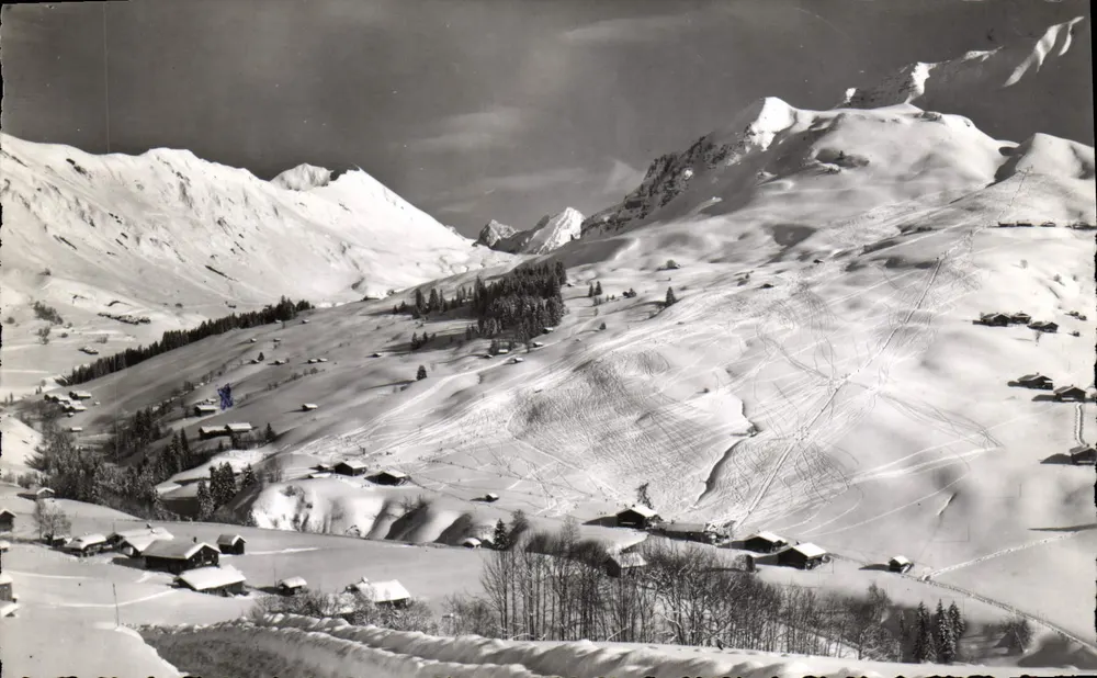 Grand Bornand — Allgemeiner Blick auf die Pisten — Unveröffentlichte Ausgabe - Vorderseite