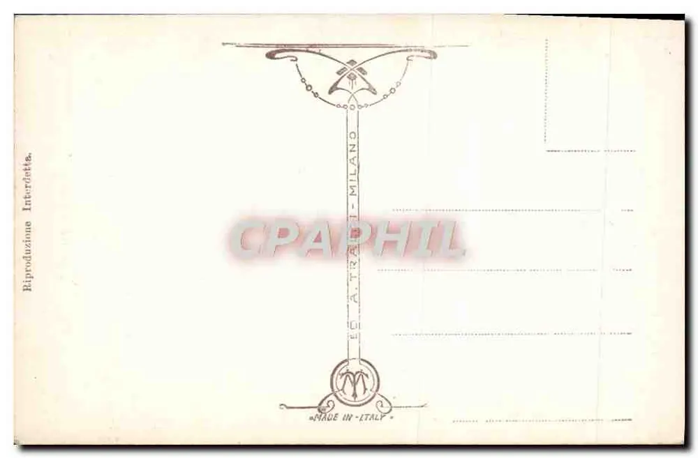Piazzetta S. Marco - Venetië - 54 - uitgever A. Trani Milano - Achterkant