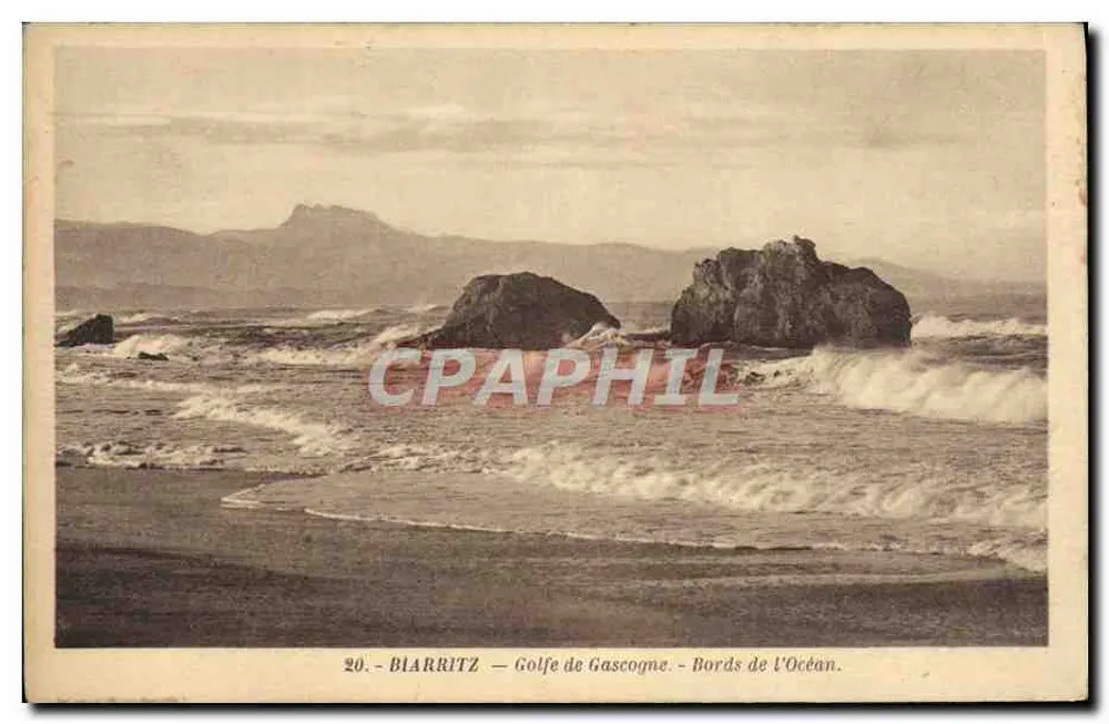 Biarritz — Golfo da Gascogne — Bordas do Oceano — Foto Pardeilhan - Frente