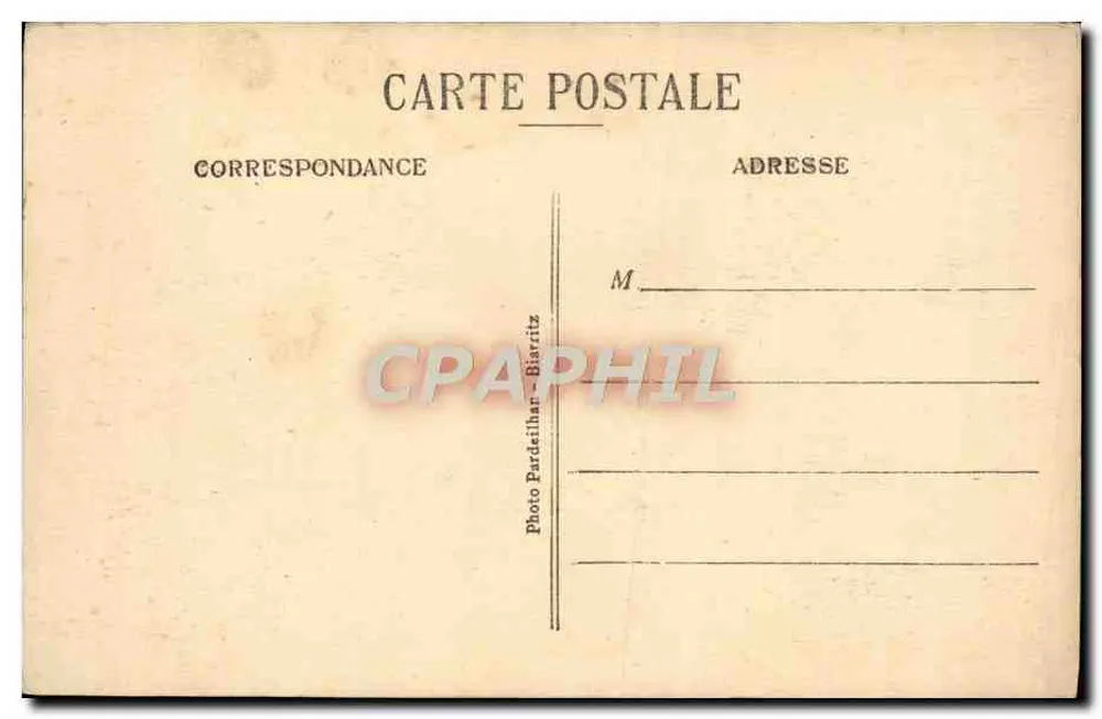 Biarritz — Golfo da Gascogne — Bordas do Oceano — Foto Pardeilhan - Verso