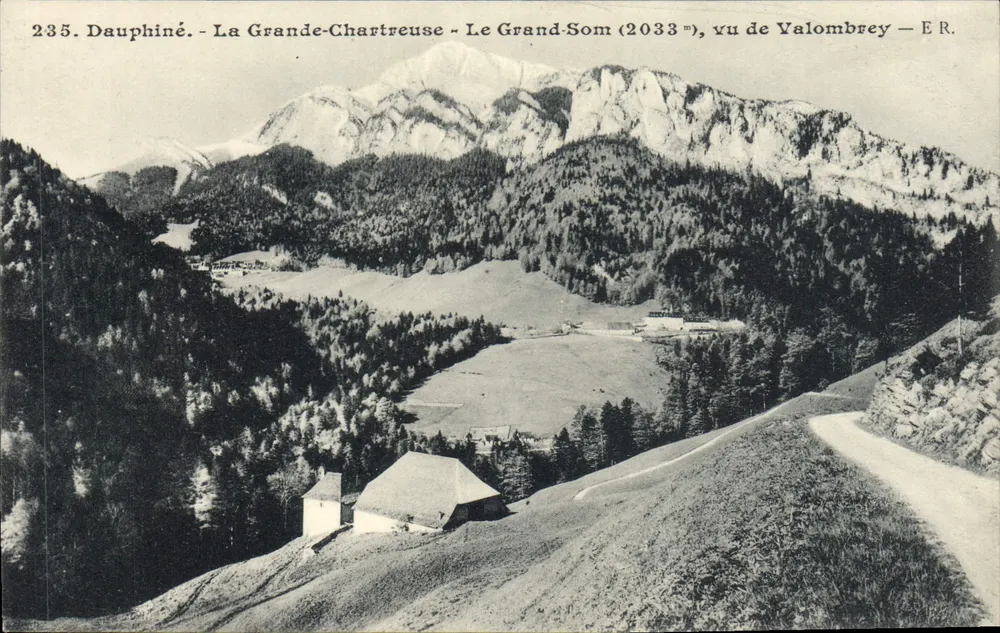 Dauphiné - La Grande-Chartreuse - Le Grand-Som (2033 m), Ansicht von Valombrey — E.R. - Vorderseite