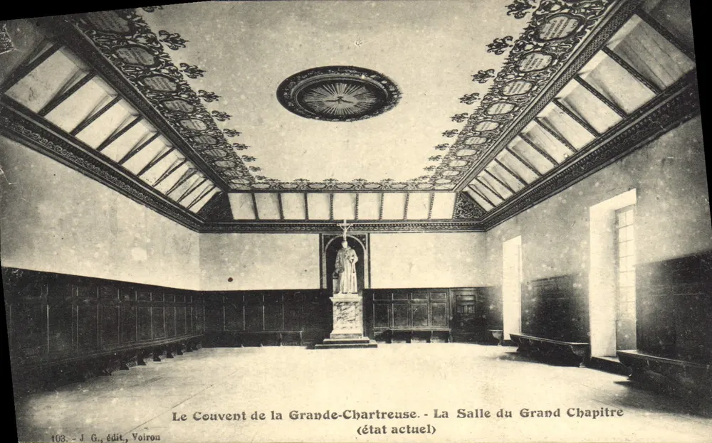 Das Kloster Grande-Chartreuse - Der Saal des Großen Kapitels (aktueller Zustand) — J. G., Verlag, Voiron - Vorderseite