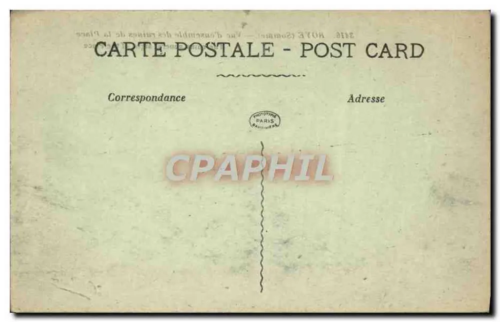 RÔYE (Somme) — Vue d'ensemble des ruines de la Place — Éditeur : Phototype Paris - Rückseite
