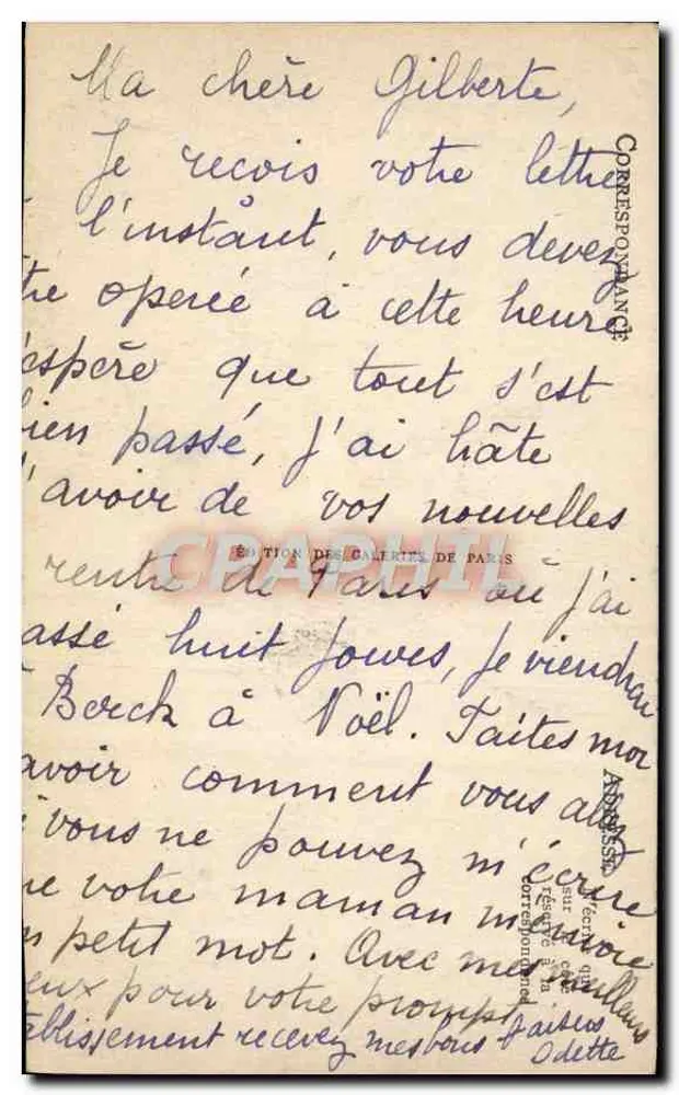 Boulogne-sur-Mer — Der Avant-Port und der Viertel Saint-Pierre — Ausgabe der Galeries de Paris, Nr. 325 - Rückseite