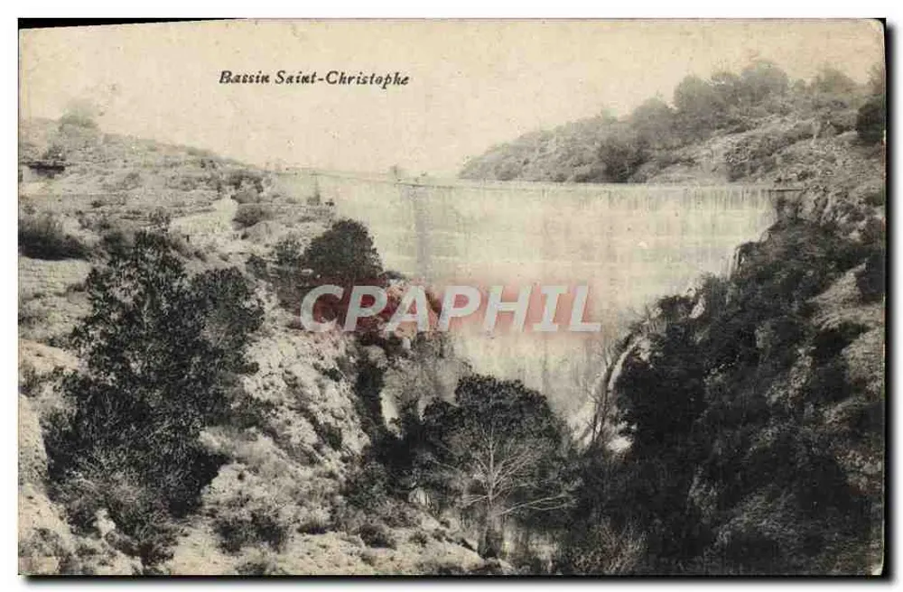 Bassin Saint-Christophe — barragem em um paisagem montanhosa — editor não identificado - Frente