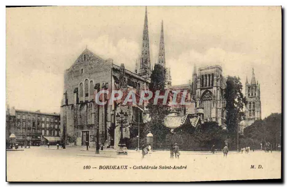 Bordeaux — Catedral de São André — M. D. - Frente
