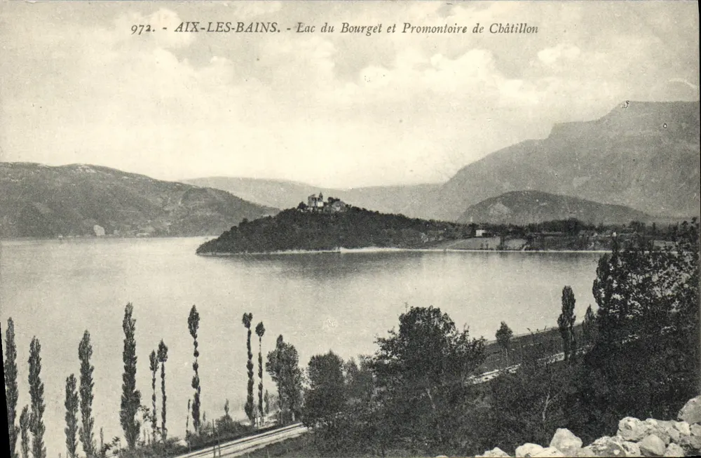 Aix-les-Bains - Lac du Bourget und Promontoire de Châtillon — Verlag E. Bethalain, Nr. 972 - Vorderseite