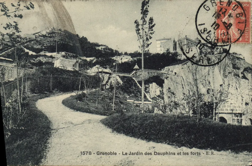 Grenoble - Der Dauphins-Garten und die Festungen - E.R. - Vorderseite