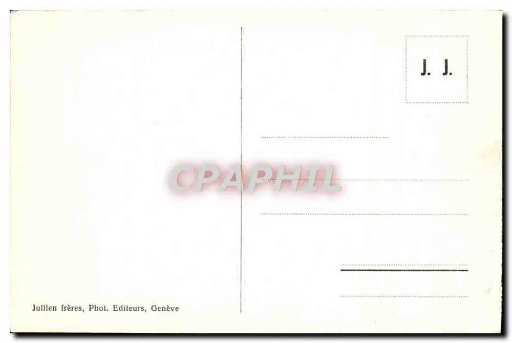 Chamonix - Plano Praz e o Monte-Blanco — J. J. 6004 - Verso