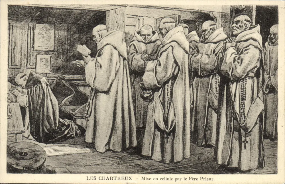 Les Chartreux – Zellbelegung durch den Prior – Verlag L. D. F. Paris - Vorderseite