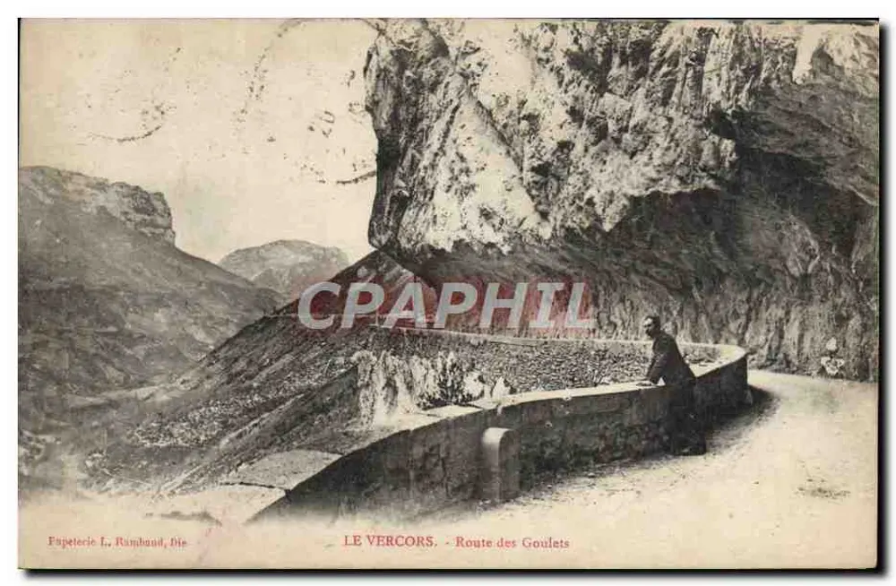 Le Vercors - Droga Goulets — Papeterie L., Ramband, Die - Awers