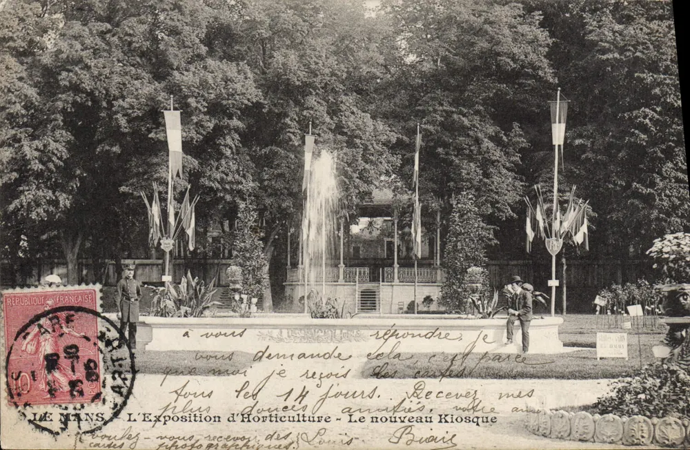 Die Gartenbauausstellung - Das neue Pavillon — Le Mans - Vorderseite