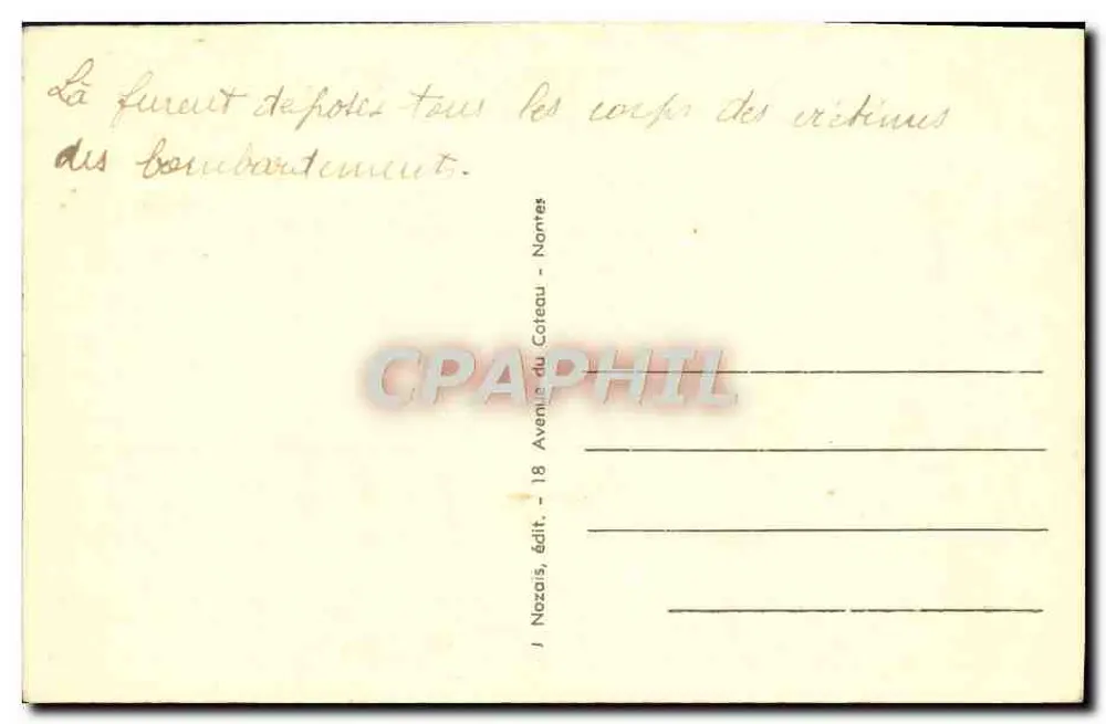Nantes (Loire-Inf.) — O Museu de Belas-Artes — Mozais - Verso