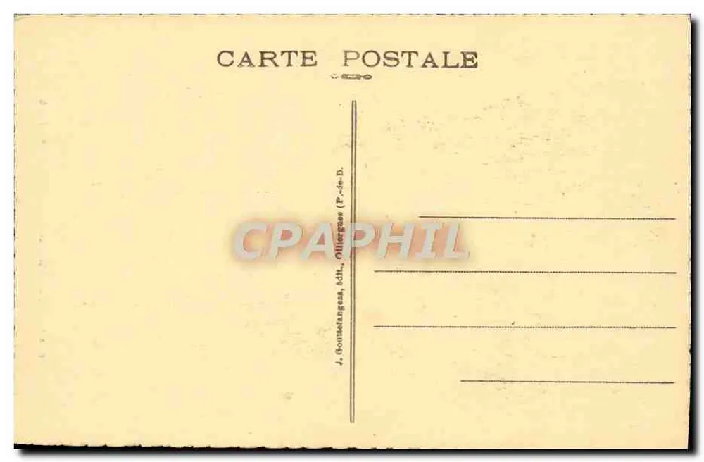 L'Auvergne - Um canto do Lago Payin - G.D'O. - 156 - Verso
