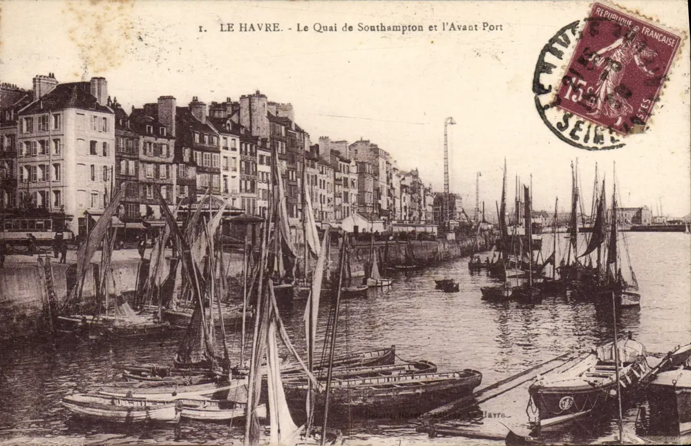 Le Havre - Anlegestelle Southampton und Avant Port — Boussu, Illustrator, Le Havre - Vorderseite