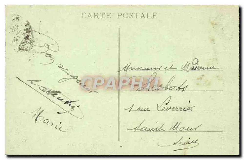 Le Havre - Anlegestelle Southampton und Avant Port — Boussu, Illustrator, Le Havre - Rückseite