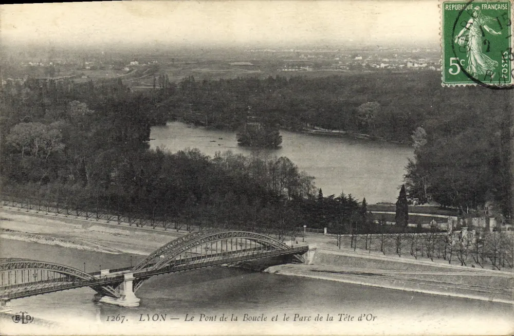 LYON — Der Brücke der Schleife und der Park der Goldenen Kopf — BLD, n°1267 - Vorderseite