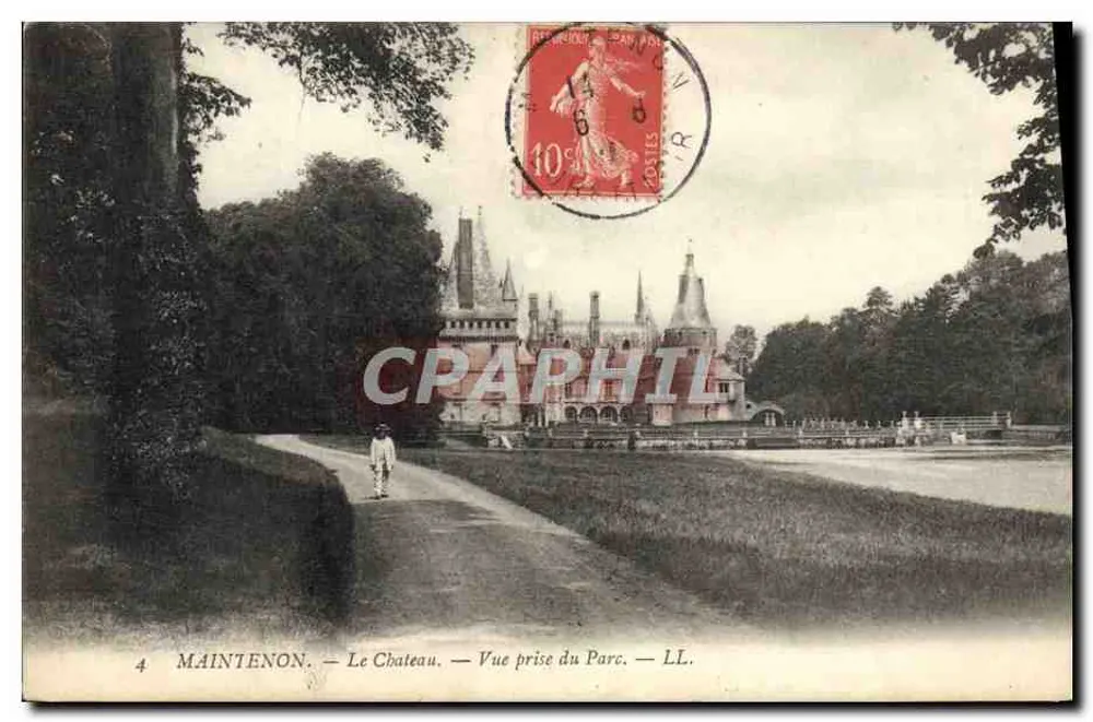 Maintenon — Schloss — Ansicht vom Park — LL. - Vorderseite