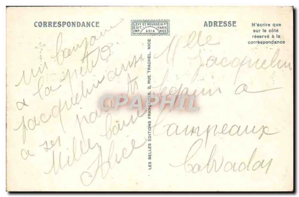 Nice — Allgemeiner Blick vom Bergfried des Schlosses — Aldia, Nr. 282 - Rückseite