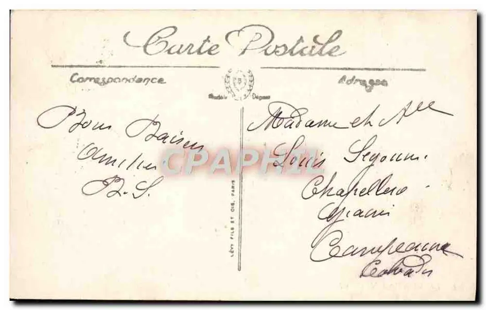 Monte Santo Michel — O Claustro — Editor Lévy Frères, n° 30 - Verso