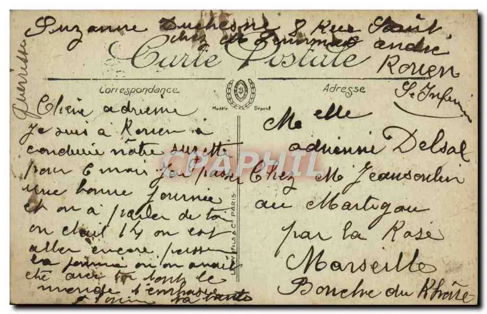 Bonsecours — O Monumento de Joana d'Arc — LL. - Verso