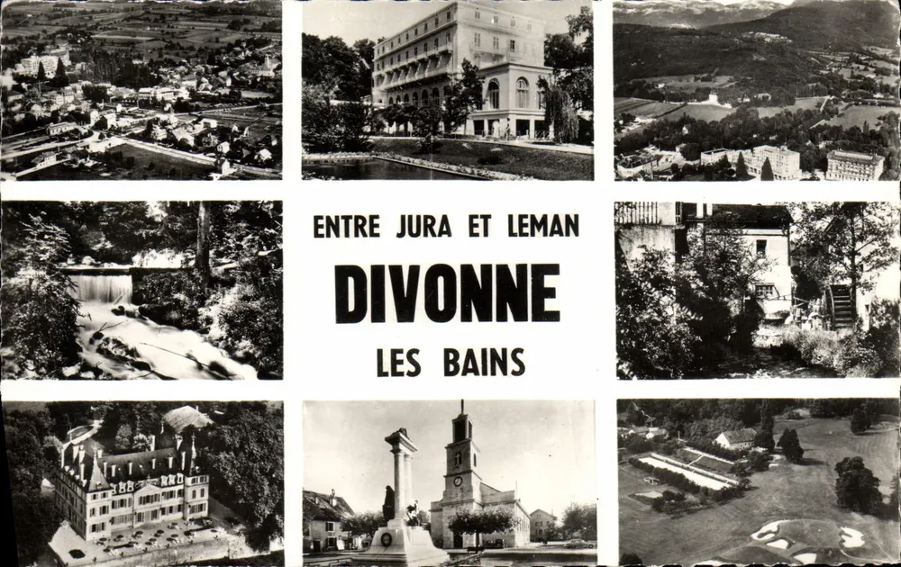 Divonne-les-Bains — Entre Jura e Leman — editor desconhecido, número de série não visível - Frente