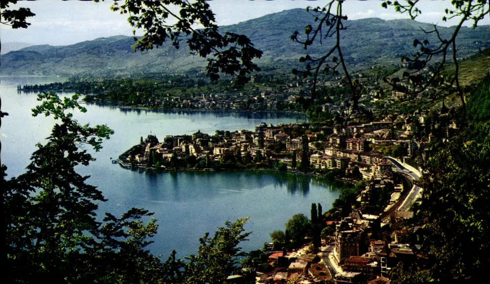 Territet, Montreux, Clarens — panoramische uitzicht op het meer — Éditions Jaeger, n°801 - Voorkant
