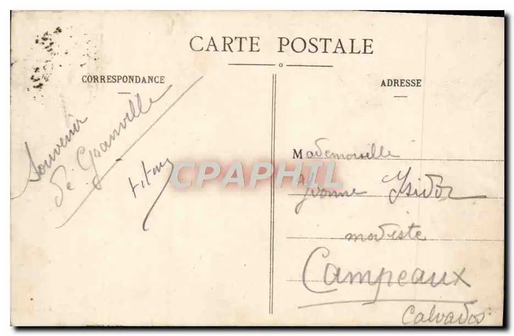 Granville - Das Normandy-Hotel und das Casino — Foto von J. Puel, n°12 - Rückseite