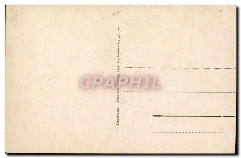 Lourdes - Boulevard de la Gare und das Château-Fort — Verlag Cie Alsaciens des Arts Pharmaceutiques, Straßburg, Nr. 207 - Rückseite