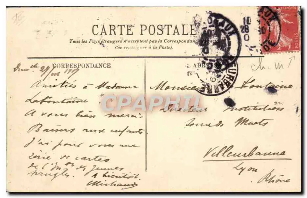 Bordeaux — Die Quais, Ansicht vom Pont — LL. Nr. 65 - Rückseite