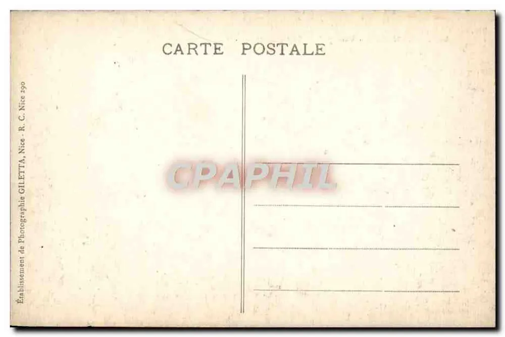 CANNES - Ansicht aus der Californien — Verlag Gilettà, Nizza, n° 413 - Rückseite