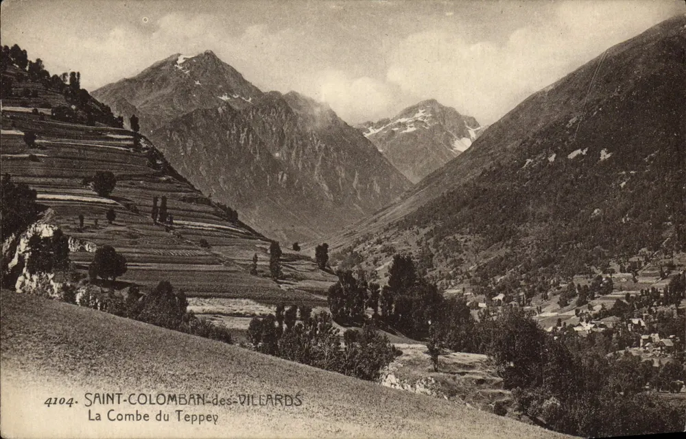 Saint-Colomban-des-Villards — Ansicht von La Combe du Teppey — Edition A. B. E., Annecy, n° 4104 - Vorderseite