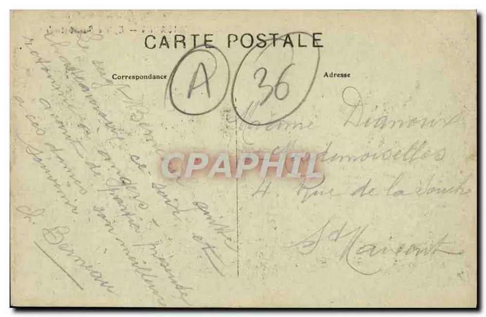 Châteauroux — Igreja de São André — Coleção G. Châteauroux - Verso