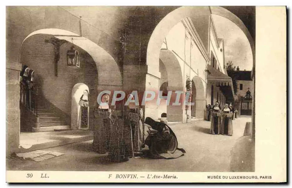 Das Ave Maria — Museum Luxembourg, Paris — F. Bonvin, n°30 LL. - Vorderseite