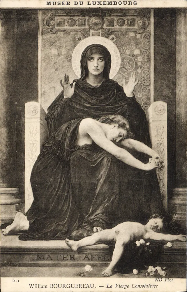 Museum Luxembourg — William Bourguereau — Die Tröstende Jungfrau — ND Phol, n° 511 - Vorderseite