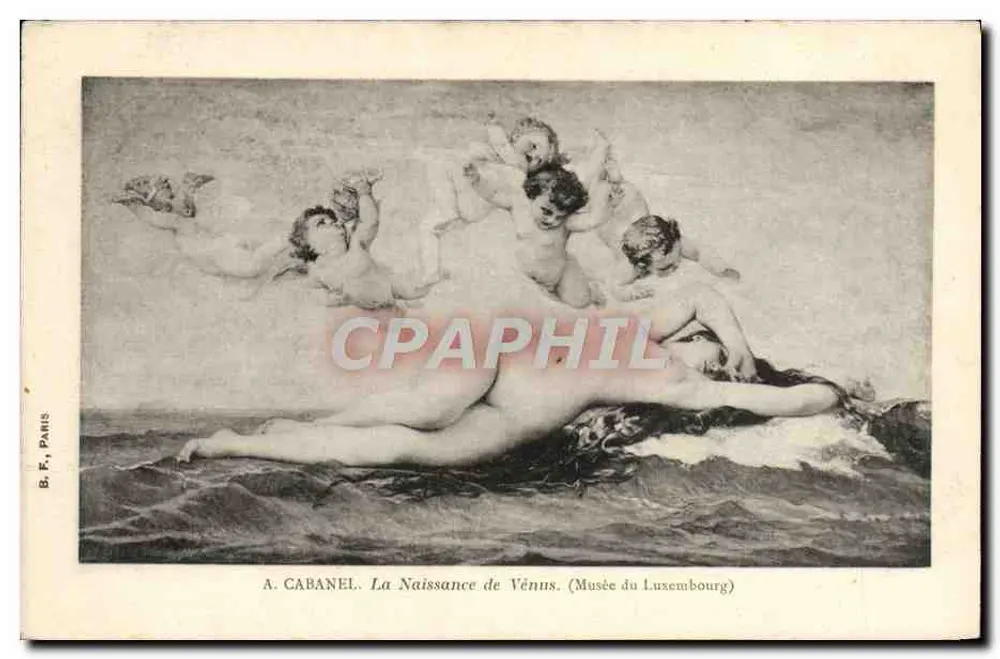 Die Geburt der Venus — Gemälde von A. Cabanel — Musée du Luxembourg — B.F. Paris - Vorderseite