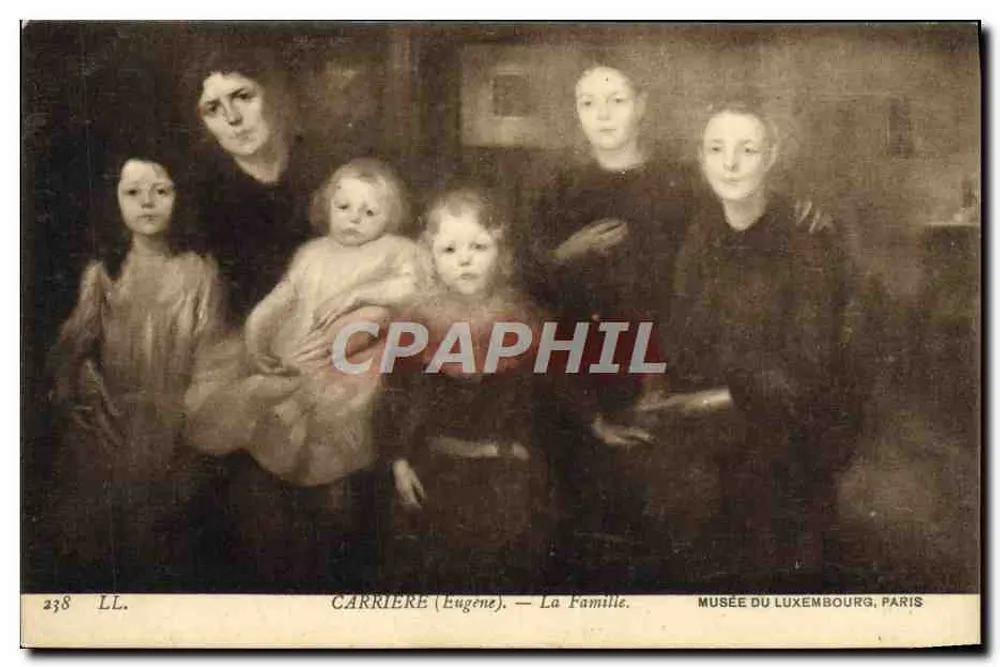 Die Familie — Eugène Carrière — Musée du Luxembourg, Paris - Vorderseite