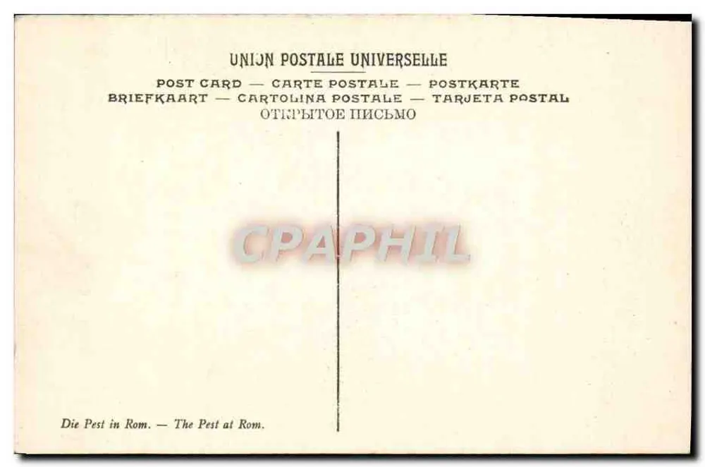 Die Pest in Rom — Delaunay (J.) — Musée du Luxembourg, Paris - Rückseite