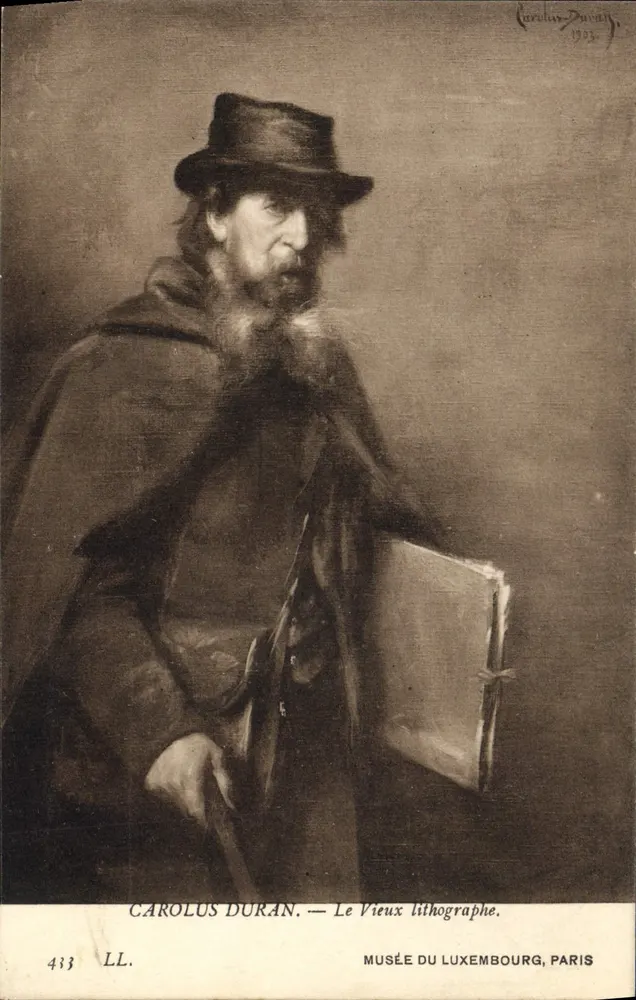 Carolus Duran — Der alte Lithograf — Musée du Luxembourg, Paris - Vorderseite