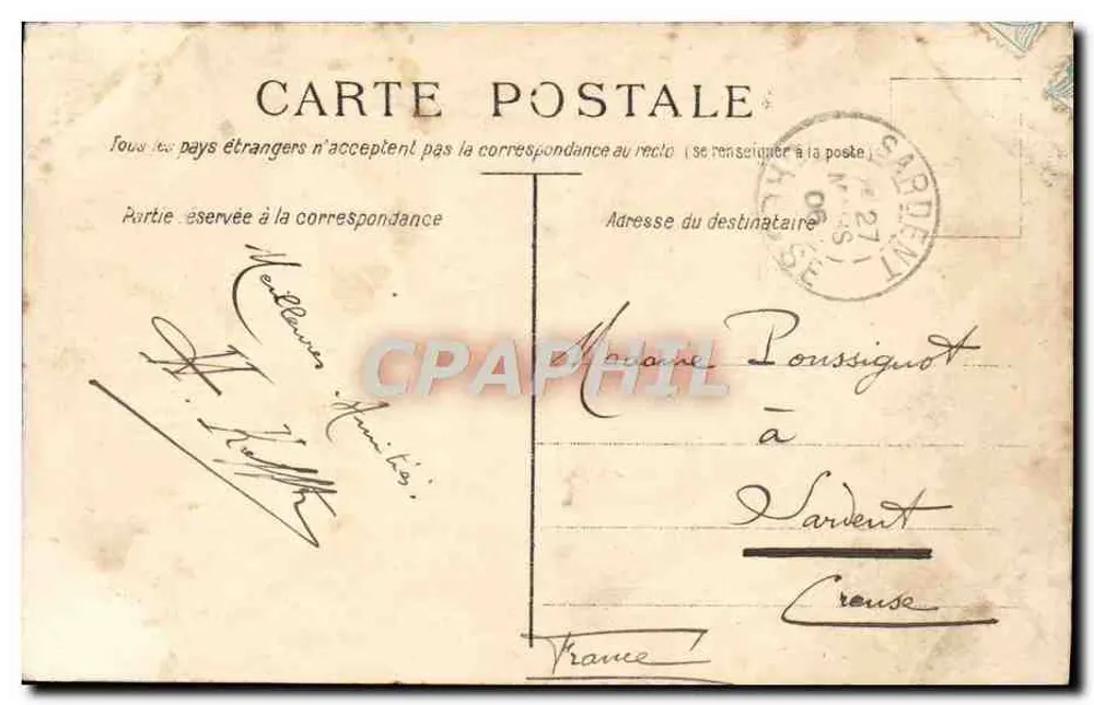 Petite fille en costume de scène — éditeur S. 9. 301 - Verso