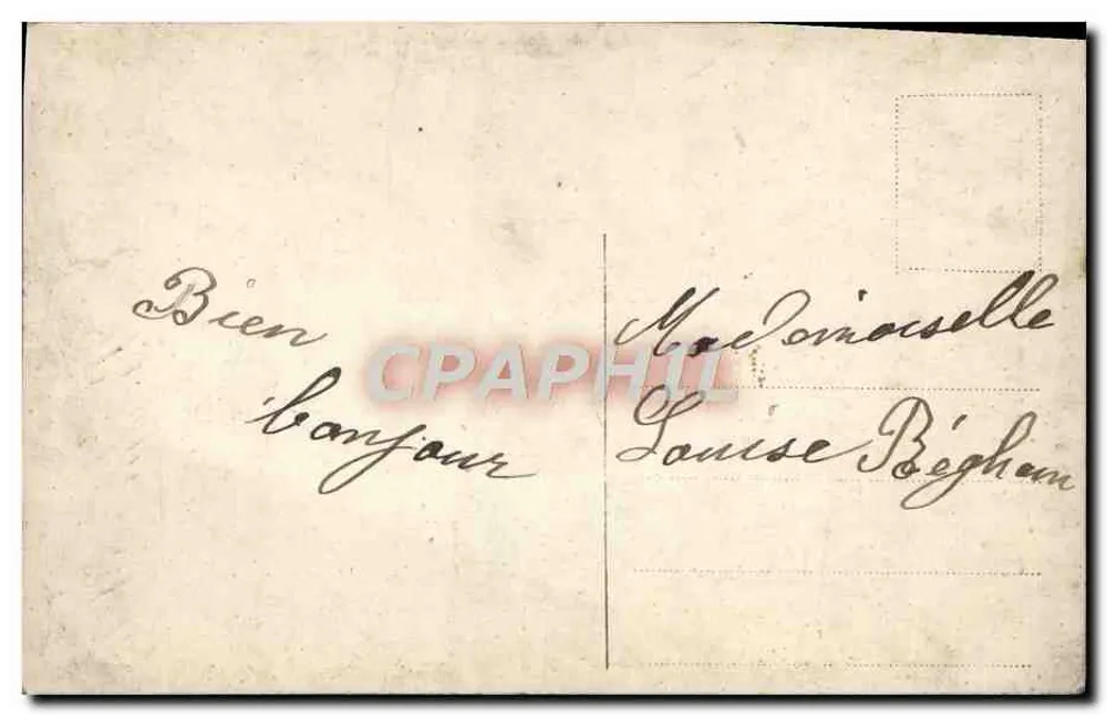 Frau in grünem Kleid unter Blumen — VIVE SAINTE CATHERINE — Verlag Ronne Étée, Nr. 2071 - Rückseite