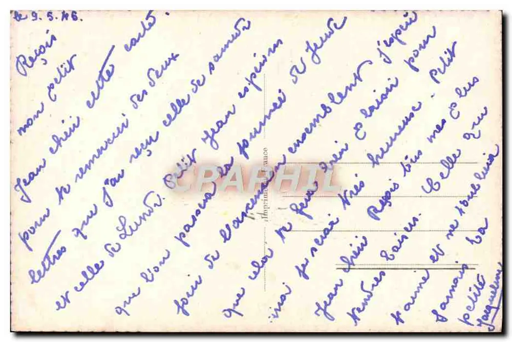 Junges Paar — romantische Szene — J.C. Nr. 6034 - Rückseite
