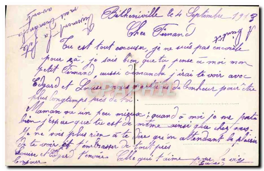 Paar in historischem Kleid — Studio-Porträt — Verlag unbekannt - Rückseite