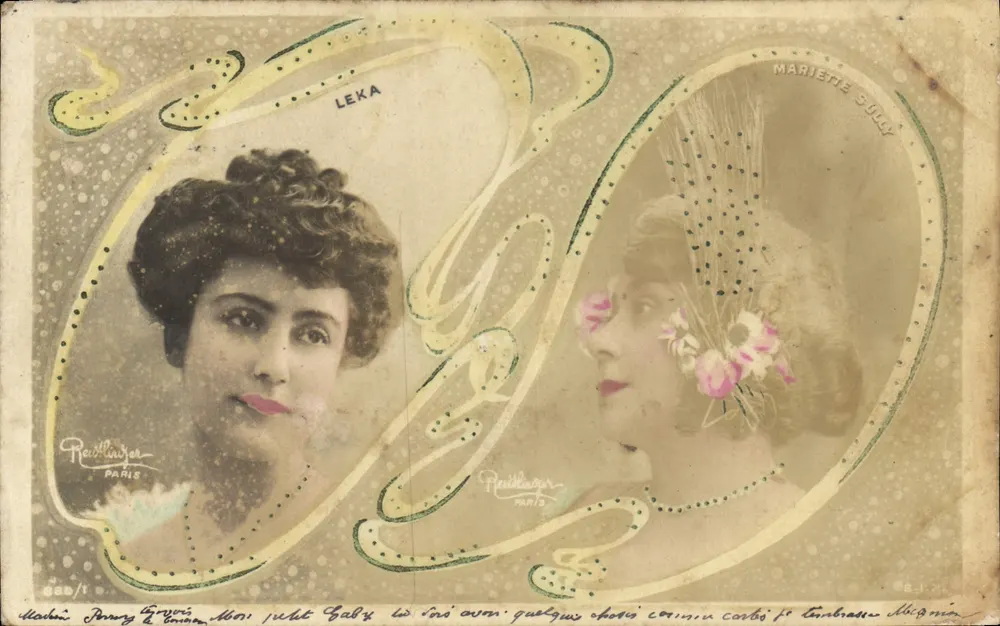 Léka und Mariette Sully — Porträts — Ravillarger, Paris, n° 880 - Vorderseite
