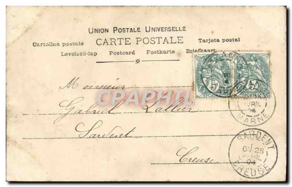 Léka und Mariette Sully — Porträts — Ravillarger, Paris, n° 880 - Rückseite